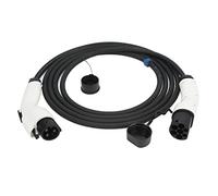 Ausla Câble ABS TPU Cuivre Argent Adaptateur Type 1 vers Type 2 32A 7,2 KW 16,4 Pieds IP55 pour Bornes de Recharge Domestiques et Véhicules électriques J1772