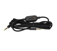 Ausla Câble Audio pour Logitech G Pro X, G433, G233, Cordon Tressé 2 Mètres, avec Contrôle du Volume et Bouton Muet, Noir