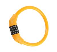 Ausla Câble de Verrouillage de Vélo, Câble en Acier de Haute sécurité avec Tête de Verrouillage ABS, par Mot de Passe à 4 Chiffres pour le Cyclisme et le Vélo en Plein Air (ORANGE)