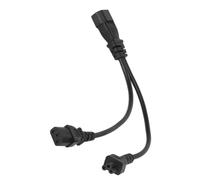 Ausla Câble Répartiteur d'alimentation IEC C14 vers C13 et, Conducteur OFC à Couverture Extérieure en PVC, Cordon Adaptateur en Y 10 A de 0, pour Alimentation d'ordinateur Portable et Connexion