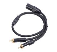 Ausla Câble Répartiteur XLR Y, Gaine en PVC Flexible, qualité Sonore Supérieure, Longueur de 1,64 Pieds pour Consoles de Mixage et Amplificateurs