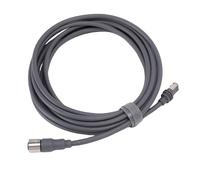 Ausla Câble Satellite Rectangulaire, Câble de Remplacement de 5 M avec Cuivre en Caoutchouc 23 AWG IP68 pour Antenne Parabolique Performante Gen 3, pour Installation à Domicile, Camping-car, Bureau