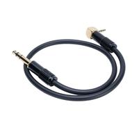 Ausla Câble Stéréo 3,5 Mm à 6,35 Mm, Câble en Cuivre Pur plaqué or 1,64 Pieds, Gaine en PVC Flexible, Prise Encastrée, pour Amplificateur de Guitare, Mixeur, Casque d'ordinateur Portable