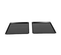 Ausla Caisse pour Chien 2 Pièces, Plateau en Plastique pour Niche pour Animaux de Compagnie, Facile à Nettoyer, Idéal pour Une Utilisation Intérieure et Extérieure, Taille 22,83x21,65x1,18 Pouces