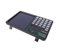 Ausla Calculatrice Multifonctionnelle avec Bloc-Notes Calculatrice de Bloc-Notes ABS Affichage à 12 Chiffres Écran Solaire ou alimenté par Batterie Écran de 7 Pouces pour l'école, la Maison, Le