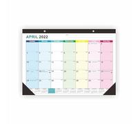 Ausla Calendrier Mural 16,5x12 Po, Planificateur de Vacances de Cinq Pays | Calendrier mensuel suspendu, papier à lettres 120 g/m², support noir 400 g/m², pages détachables, décoration de bureau,