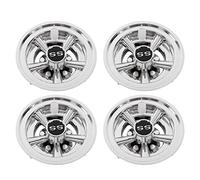 Ausla Capuchons de Moyeu de Roue de Voiture de Club, plaqué Argent, Style SS à 5 Rayons pour Jante de 8 Pouces, Facile à Clipser, Ajustement serré, Remplacement pour Voiturettes de EZGO et