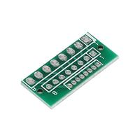 Ausla Carte Adaptateur 8 Broches, Carte Adaptateur de Module sans Fil Double Face, 3 Rangées 24 Trous, Conception PCB Compacte, 10 Pièces pour Prototypage de Modules 1,27 Mm 2,0 Mm 2,54