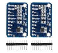 Ausla Carte ADC I2C 16 Bits FR4 Module Convertisseur Analogique-numérique avec Amplificateur de Gain Programmable 4 Canaux 860 SPS pour le Développement de Microcontrôleurs et les Tests de Capteurs