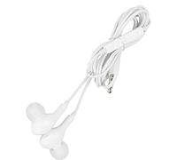 Ausla Casque Filaire à écouteurs, 3,5 Mm Réduction de Bruit (White) | Unité pilote de 14 mm, sensibilité de 108 dB, télécommande en ligne, câble TPE, longueur de cordon de 47,2 pouces, trajet