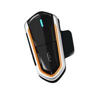 Ausla Casque Moto Intercom, 300M Bluetooth 5.0 pour Deux Personnes | Haut-parleurs HIFI 32mm haute transparence, réduction du bruit , conception légère IP54, Silicone ABS 45g, Communication de