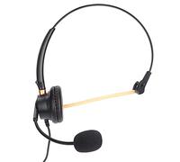 Ausla Casque Téléphonique avec Microphone, Casque Filaire sur l'oreille pour Centre d'appels avec Micro Antibruit, Volume Réglable pour Téléphones Fixes sans Fil Dect, Prise 2,5 Mm