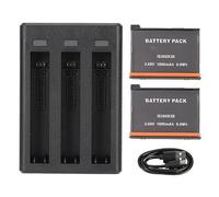 Ausla Chargeur Hub pour 360 X3, 3 Emplacements de Charge Rapide avec Câble de Charge Type C pour 360 X3, 3,85 V 1800 MAh 6,9 Wh