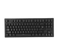 Ausla Clavier de Jeu Mécanique Filaire 87 Touches, Axe Noir et Vert | Panneau ABS moulé par injection, conception ergonomique en arc incurvé, touches multimédia FN, chapiteau LED et lumières de