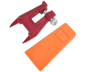 Ausla Coin d'abattage en Plastique d'ingénierie de 14 Cm avec Support de Plaque de Guidage, Surface Texturée pour Le Contrôle de la Direction de Coupe des Arbres pour Les Travailleurs Forestiers et