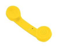 Ausla Combiné Téléphonique, Style Rétro, Récepteur de combiné de Téléphone Portable sans Fil, Rechargeable avec HD pour Les Utilisateurs Nostalgiques (Yellow)