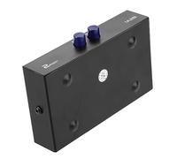 Ausla Commutateur de Partage USB, Boîtier de Commutation Manuel USB 2.0 Iron Shell, Sélecteur de Scanner d'imprimante PC à 2 Ports, Bouton de Synchronisation, pour la Configuration du Bureau à