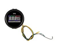 Ausla Compteur de Vitesse GPS Numérique 52 Mm, Jauge en Acier Inoxydable avec Alarme de Survitesse pour Bateaux et Yachts, Unités de Vitesse Flexibles et étanchéité IP67