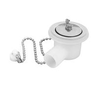 Ausla Connecteur de Vidange D'évier de Camping-Car, Adaptateur de Vidange à Angle Droit en Acier Inoxydable pour Yacht, Matériau ABS