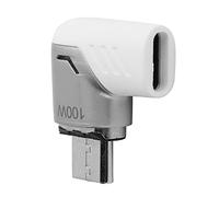Ausla Connecteur Magnétique Type-C 100W, Connecteur à Angle Droit | Construction en alliage de zinc, conception coudée à 90 degrés, synchronisation des données 480 Mbps, indicateur de charge