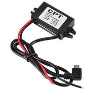 Ausla Convertisseur de Tension DC-DC 12V à 5V/3A, Régulateur Étanche pour Voiture avec Port Micro USB, pour Autoradio, Radio, Surveillance, Ventilateur Électrique