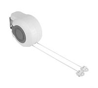 Ausla Corde à Linge Rétractable, Bobine de Fil à Linge, Fixation Murale Double, Étendoir Robuste pour Intérieur et Extérieur