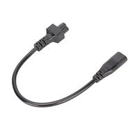 Ausla Cordon d'alimentation IEC320 C8 à IEC320 C5, Couvercle Extérieur en PVC, Courant 2,5a, Adaptateur Court pour Alimentation d'ordinateur Portable