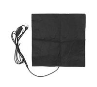 Ausla Coussin Chauffant, Coussin Chauffant USB en Fibre de Carbone 30 X 30 Cm DC 5 V 3 Réglages de Chaleur 86 à 122 °F Chauffage Rapide Pliable Lavable pour Chaise de Bureau à Domicile Dos Cou Taille