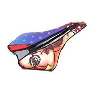 Ausla Coussin de Selle de Vélo Creux Respirant avec Mousse EVA Souple pour Vélo de Route de Montagne, Design Réfléchissant en Cuir Microfibre PU pour Un Confort Longue Distance et Une Pression