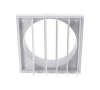 Ausla Couvercle de Bouche D’aération Extérieure à gravité, Grille Murale à Lames Auto-fermantes avec Conception étanche aux Intempéries pour Ventilateurs (Interface de ventilation de 8 pouces 200 mm)