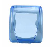 Ausla Couvercle de Sortie de l'épreuve de l'eau, Boîte à Douille à Interrupteur de Mur de Revers Transparent de Type Universal Type pour la Salle de Bain avec Sockets de 86, Conception Cristalline
