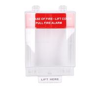 Ausla Couvercle de Station de Traction en Polycarbonate Transparent pour Alarme Incendie, Protection de Protection à Charnière avec Vis de Montage pour d'interrupteur Mural Intérieur et Extérieur