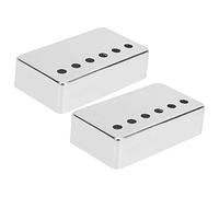 Ausla Couvercles de Micro Humbucker en Métal, 50mm 52mm, 2 Pièces (SILVER)