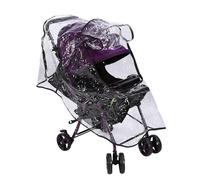Ausla Couvre-Pluie de Poussette Couverture de Pluie Universel Pram PVC Pousquette Transparente Couvre-poussette avec Fenêtre à Fermeture éclair et évents de Maille pour la Plupart des Poussettes