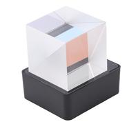 Ausla Cube de Cristal Holographique LED, Affichage Photo 3D, Horloge Numérique avec Animation GIF, Affichage Météo pour Décoration de Bureau et de Voiture