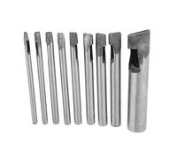 Ausla Cuir Ovale Shape Hole Punch 9pcs Cuir OVAL Shage Hole Punch Kitter, Conception de Fond Plat, Différentes Tailles, Simple à Utiliser, Largeur de Poinçon de 2 Mm, Acier à Haut Carbone