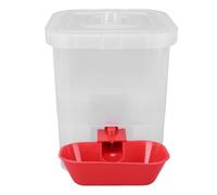 Ausla Distributeur Automatique d'eau pour Animaux de Compagnie, Fontaine à Boire en Plastique sans électricité, 18x18x21 Cm, Abreuvoir à Circulation Continue pour Intérieur et Extérieur, Chats,