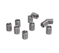 Ausla Écrou d'Insertion Fileté M10x1.25 à M10x1.25, Réparation Filetage, Métal, Manchon d'Ajustement Universel, 10 Pièces