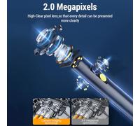 Ausla Endoscope Industriel Portatif, Caméra Endoscope étanche avec Lumière, Résolution 1080P, écran de 4,3 Pouces pour l'inspection et la Maintenance des Tuyaux (Objectif unique 8 mm et 5 m)