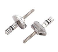 Ausla Ensemble de Charnière de Siège de Toilette Luvett, M6 71,5 Mm / 2,8 Pouces en Acier Inoxydable, Support de Fixation de Remplacement, 10 Pack