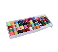 Ausla Ensemble de Fils à Coudre, 60 Pièces Kit de Fils en Polyester avec 28 Bobines Métalliques et 32 Bobines en Plastique pour Machines à Coudre