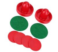 Ausla Ensemble de Jeu de Table de Hockey sur Glace, équipement en Plastique avec 2 Pagaies et 4 Palets pour Tables Standard, Parfait pour Les Amateurs de Hockey sur Glace (M 76mm/2.99in)