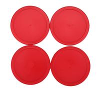 Ausla Ensemble de Jeu de Table de Hockey sur Glace, équipement en Plastique avec 2 Pagaies et 4 Palets pour Tables Standard, Parfait pour Les Amateurs de Hockey sur Glace (Grande Taille 96mm)