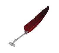 Ausla Ensemble de Plumes à Calligraphie en Plumes avec 6 Pointes en Alliage de 5 Tailles pour écrire, Dessiner, Signer, cadeaux. (rouge)