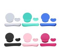 Ausla Ensemble de Repose-poignet Ergonomique en Mousse à Mémoire de Forme avec Base Antidérapante, Support Confortable pour l'utilisation du Clavier et de la Souris (GREY)