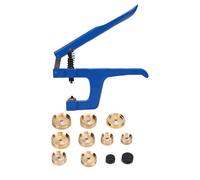 Ausla Ensemble d'outils de Presse de Montre, Kit Professionnel à Poignée Ergonomique avec 11 Matrices Interchangeables pour Le Pressage du Verre et du Couvercle Arrière