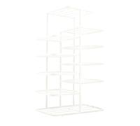 Ausla Étagère à Chaussures à Plusieurs Niveaux, Organisateur de Rangement en Métal avec Conception Robuste, Gain de Place pour l'entrée de la Maison et l'organisation du Placard (Épaissi 6 Niveaux