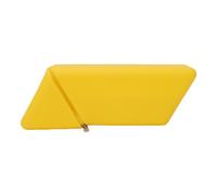 Ausla Étui à Stylos en Silicone, Organiseur de Bureau en Losange avec Fermeture éclair pour Femmes, Pochette de Maquillage, Organisateur de Bureau Minimaliste (Yellow)