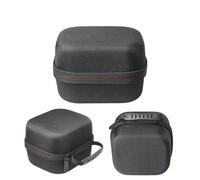 Ausla Étui de Transport Étui de Transport Rigide de Voyage Coque en Nylon avec Doublure en Velours Doux 160 X 130 X 100 Mm Étanche à la Poussière pour Le Stockage de Voyage HomePod Mini (Black)