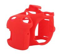 Ausla Étui en Silicone Souple pour Appareil Photo, Housse en Silicone Liquide Résistant aux Chocs pour D3200, Prise en Main Confortable et Conception Antidérapante (Rouge)